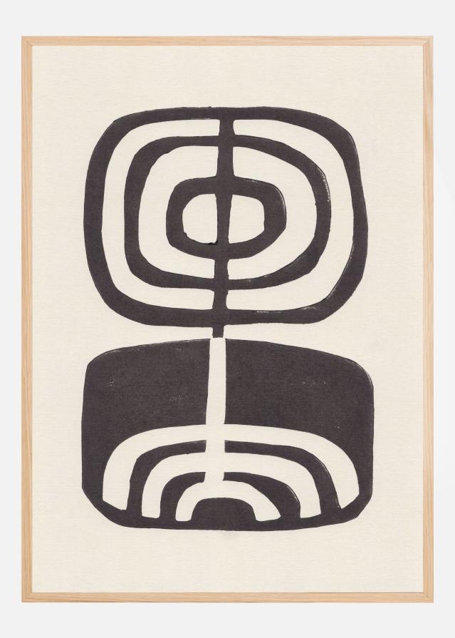 Modern Plant / Lino Print Įrašai