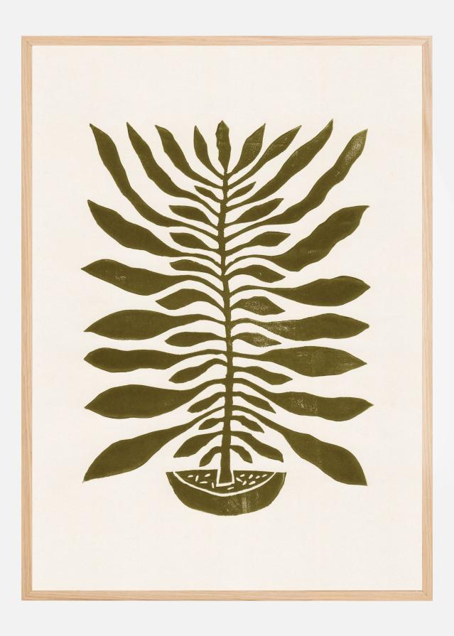 ne Hundred-Leaved Plant #22 / Lino Print Įrašai