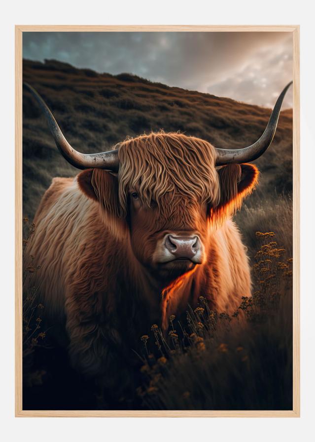 Highland Cow With Big Horns Įrašai