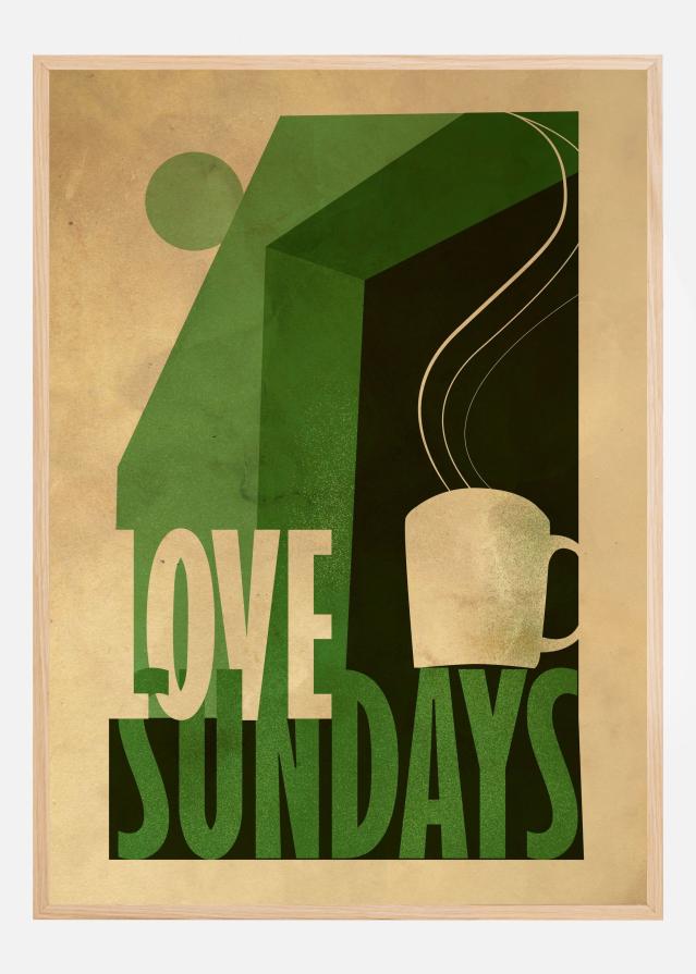 Love Sunday print Įrašai