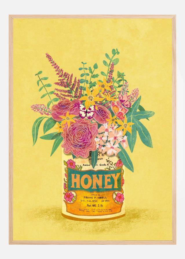 Flowers In a vintage Honey Can Įrašai