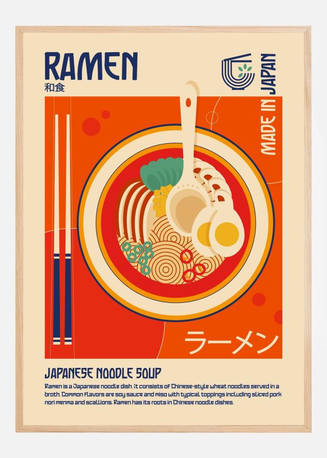 Ramen Japanese Food Print Įrašai