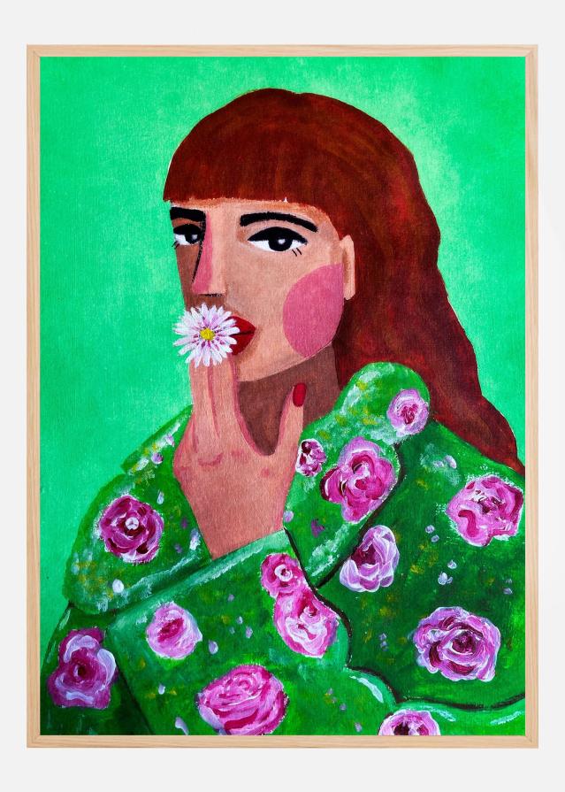 Woman Smoking a Flower Įrašai