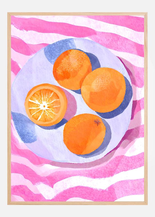 Orangen auf Teller Įrašai