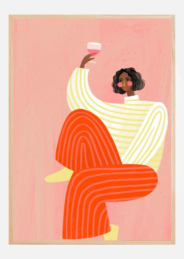 The Woman with the glass of wine Įrašai