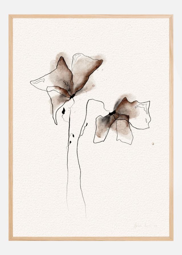 FUNKY FLOWERS digital watercolor painting Įrašai