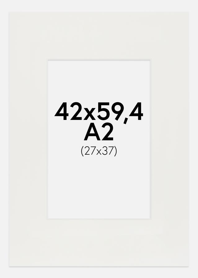 Paspartu Baltas 3 mm Balta šerdis 42x59,4 cm (24x37)