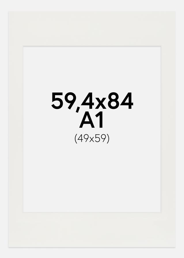 Paspartu Baltas 3 mm Balta šerdis 59,4x84 cm (49x59)