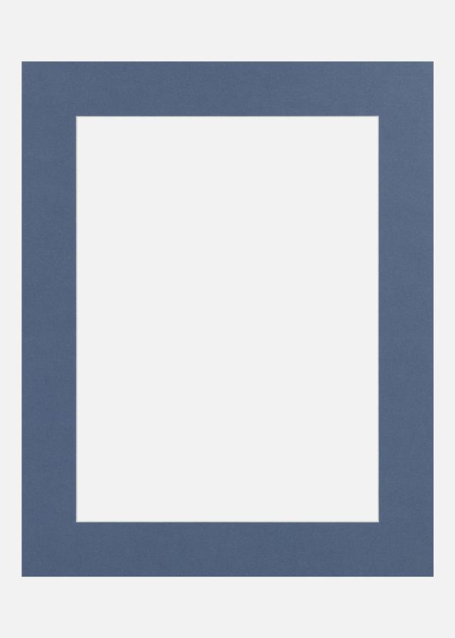 Paspartu Blue Iris (Balta Šerdis) 50x50 cm (39x39)