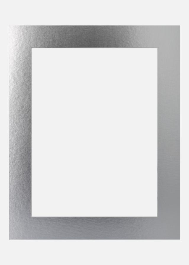 Paspartu Silver Metal (Balta Šerdis) 50x70 cm (41x58,4 - A2)