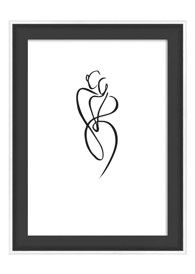 Rėmas Silhouette Juoda 10x15 cm