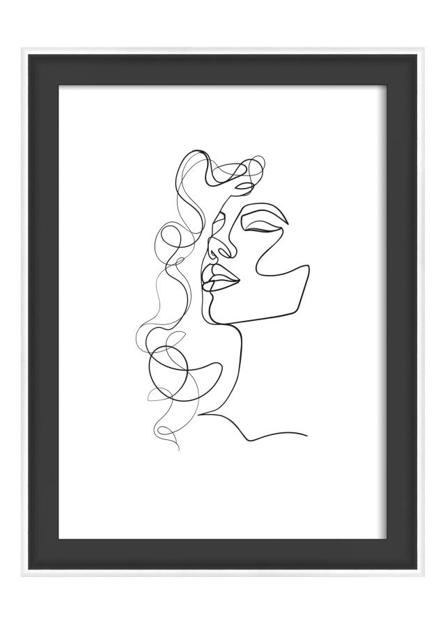 Rėmas Silhouette Juoda 13x18 cm