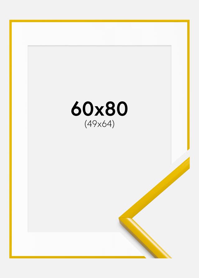 Rėmas New Lifestyle geltona 60x80 cm - Paspartu Baltas 50x65 cm