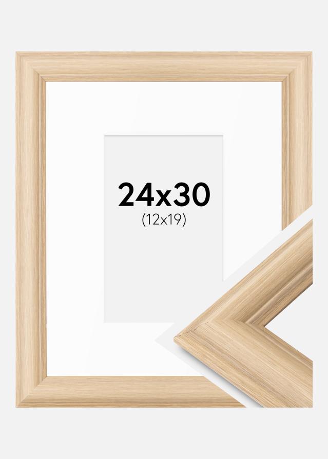 Rėmas Västkusten ąžuolas 24x30 cm - Paspartu baltas 13x20 cm