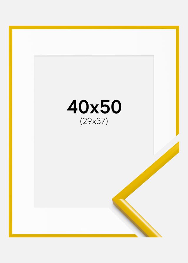 Rėmas New Lifestyle geltona 40x50 cm - Paspartu Baltas 30x38 cm