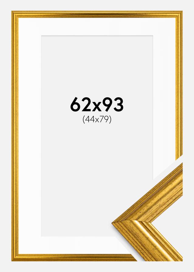 Rėmas Västkusten Aukso 62x93 cm - Paspartu baltas 45x80 cm