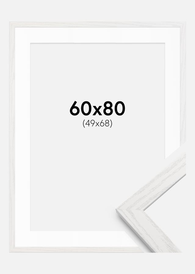 Rėmas Stilren baltas ąžuolas 60x80 cm - Paspartu baltas 50x69 cm
