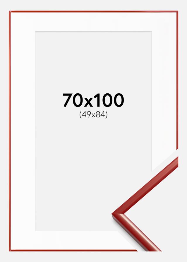 Rėmas New Lifestyle raudona 70x100 cm - Paspartu Baltas 50x85 cm