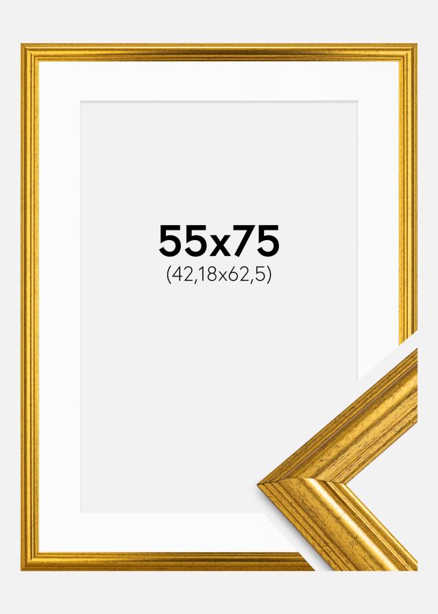 Rėmas Västkusten Aukso 55x75 cm– Paspartu baltas 17x25 inches