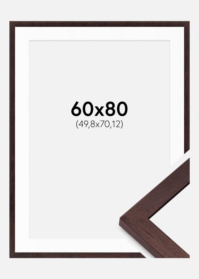 Rėmas BGA Classic riešutas 60x80 cm– baltas paspartas 20x28 coliai