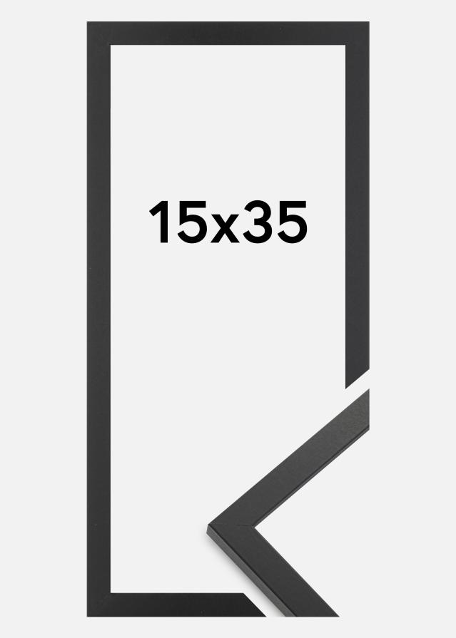 Rėmas Trendy Akrilo stiklas Juodas 15x35 cm