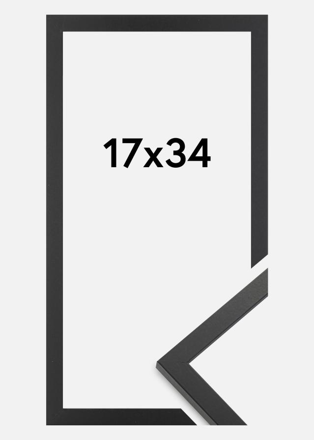 Rėmas Trendy Akrilo stiklas Juodas 17x34 cm