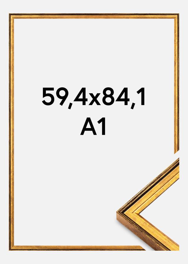 Rėmas Ringa Akrilo stiklas Auksas 59,4x84,1 cm (A1)