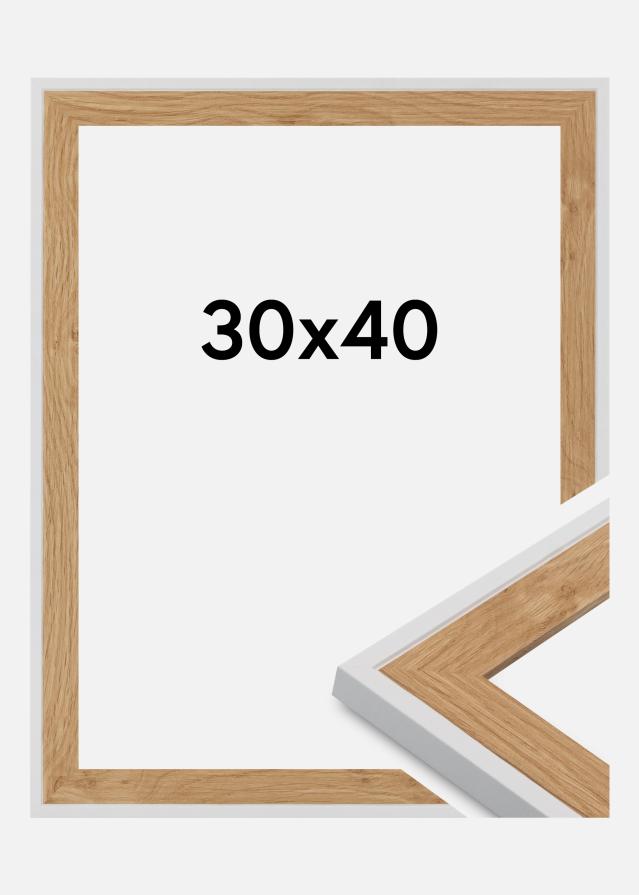 Rėmas Clearline Akrilo stiklas Balta 30x40 cm