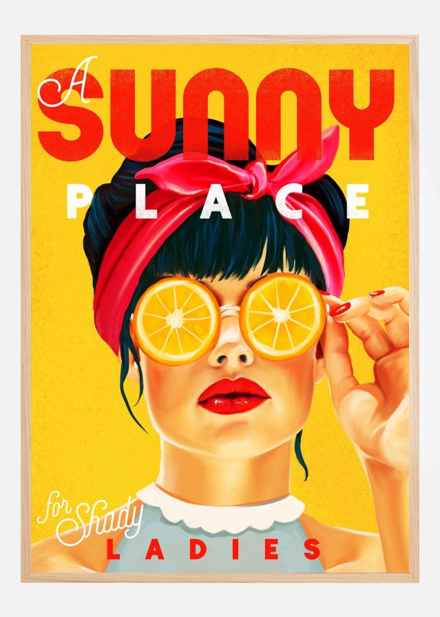 A Sunny Place For Shady Ladies Orange Pinup Art Įrašai