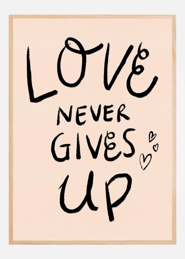 Love Never Gives Up Typography Įrašai