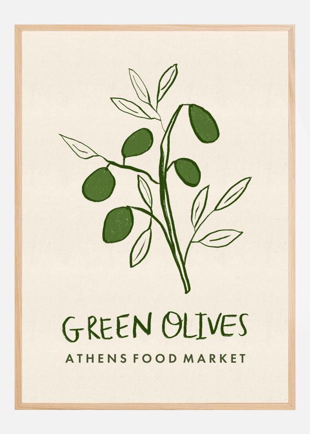 Green Olives Athens Food Market Greece Įrašai