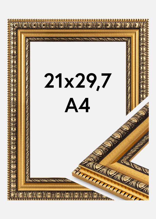 Rėmas Ornato Akrilo stiklas Auksas 21x29.7 cm (A4)