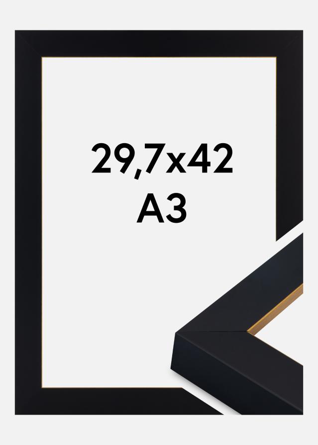 Rėmas Sussex Akrilo stiklas Juoda/Auksinė 29,7x42 cm (A3)