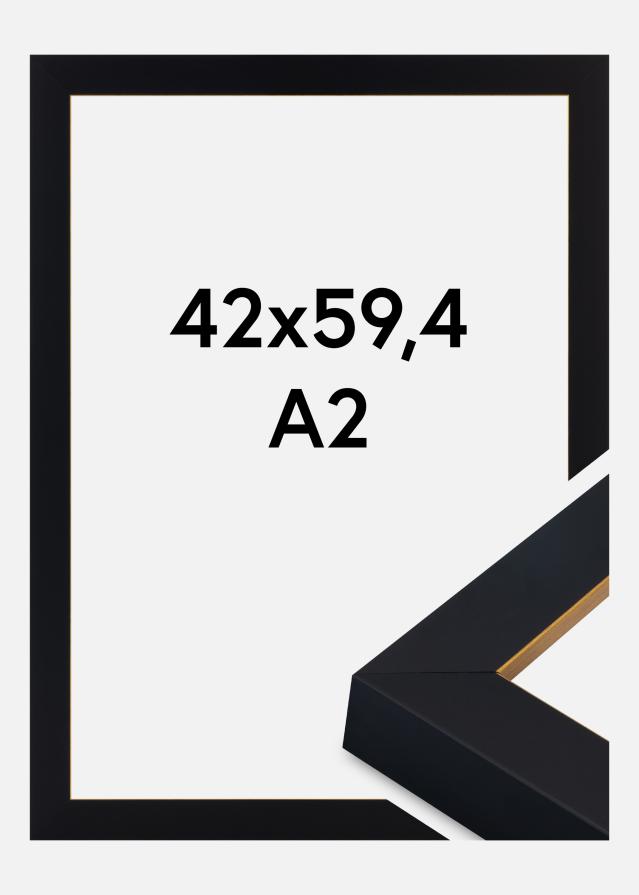 Rėmas Sussex Akrilo stiklas Juoda/Auksinė 42x59,4 cm (A2)