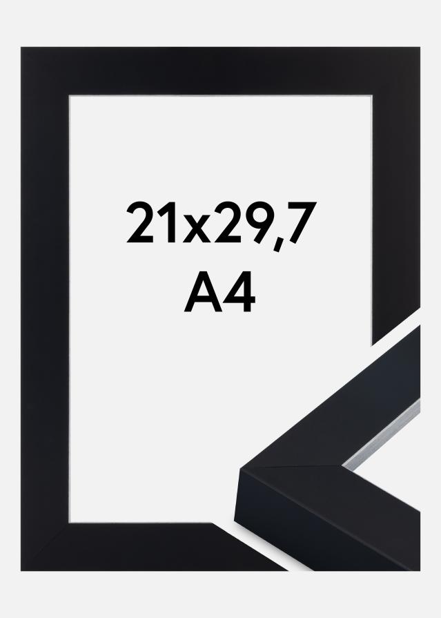 Rėmas Sussex Akrilo stiklas Juoda/Sidabrinė 21x29,7 cm (A4)