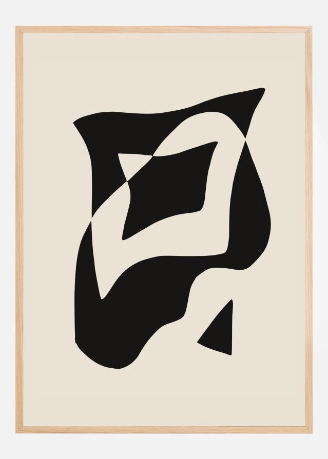 Bold Black And White Geometric Composition Įrašai