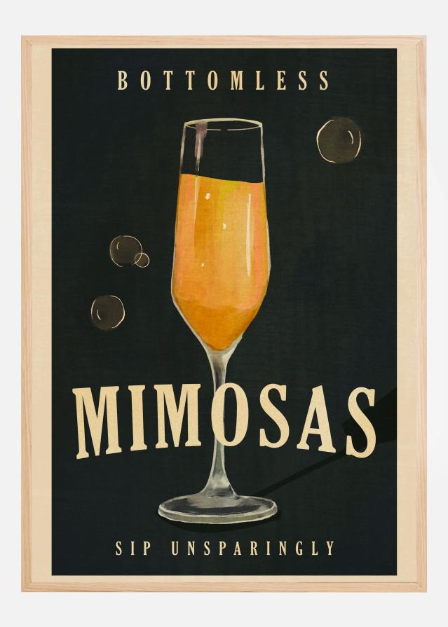 Bottomless Mimosas Art Deco Cocktail Bar Art Įrašai
