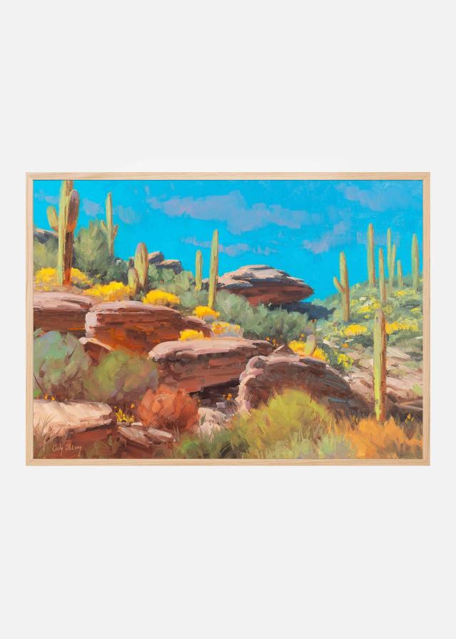 Desert Blooming Scene Įrašai