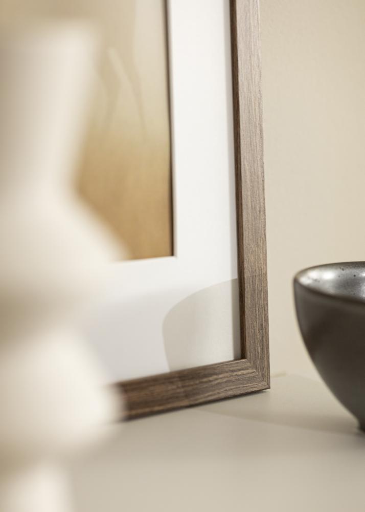 Rėmas Stilren šaltai rudas 50x70 cm - Paspartu baltas 15x23 inches