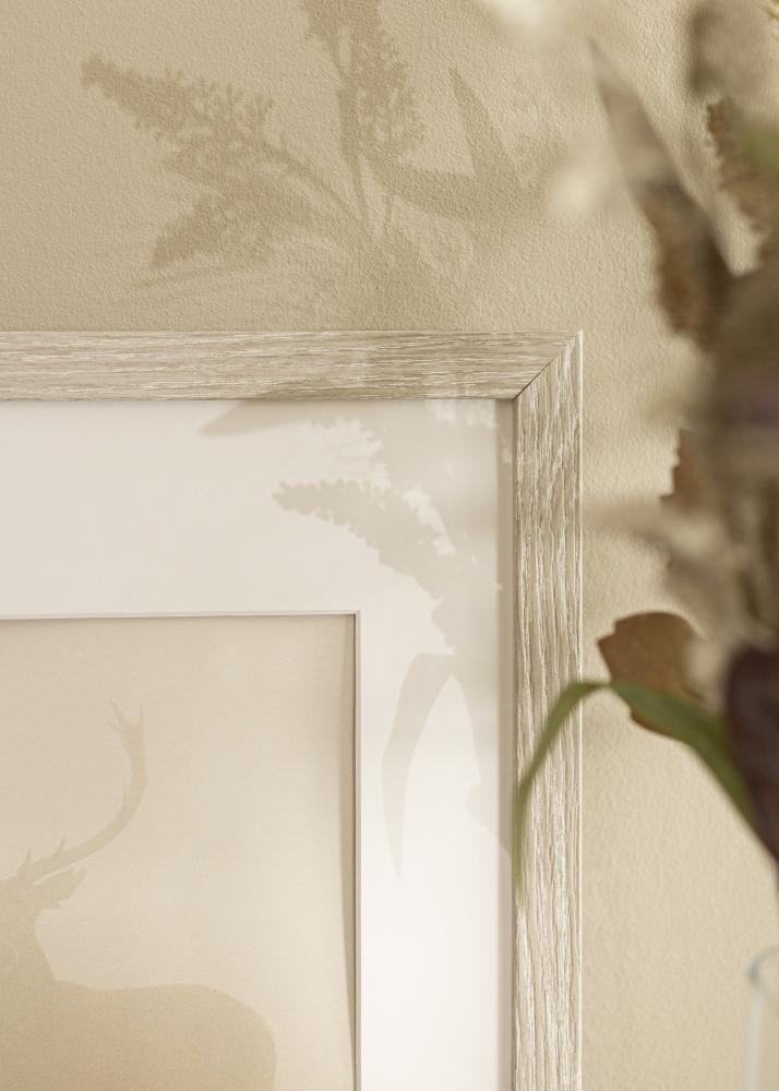 Rėmas Stilren šviesiai Pilka ąžuolas 40x50 cm - Paspartu baltas 12x15 inches