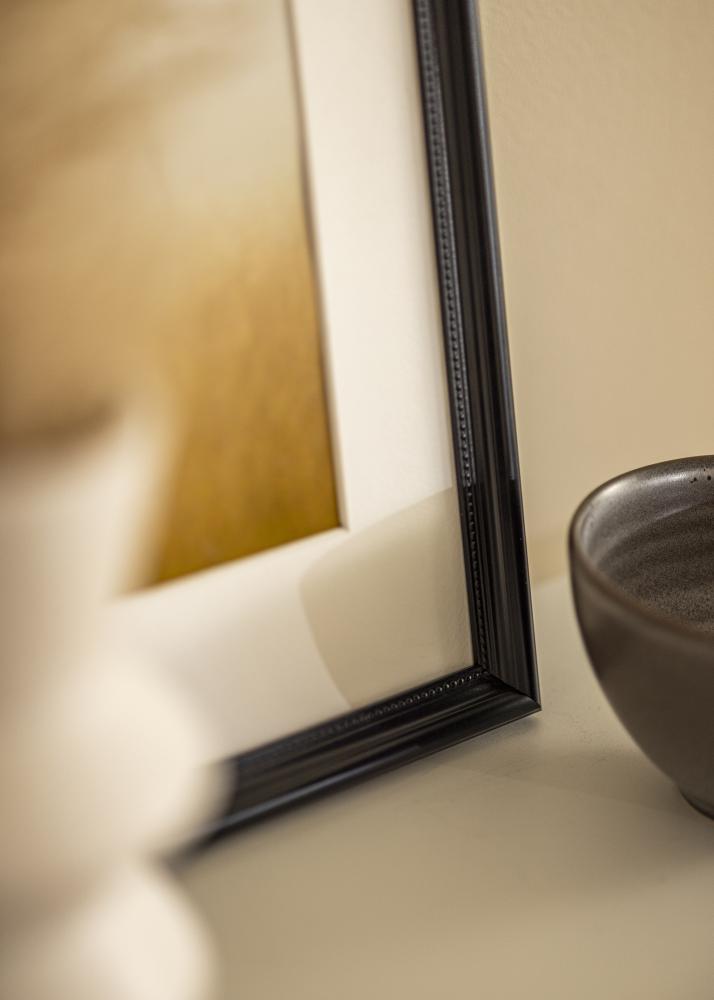 Rėmas Gala Juoda 13x18 cm - Paspartu Baltas B7 88x125 mm