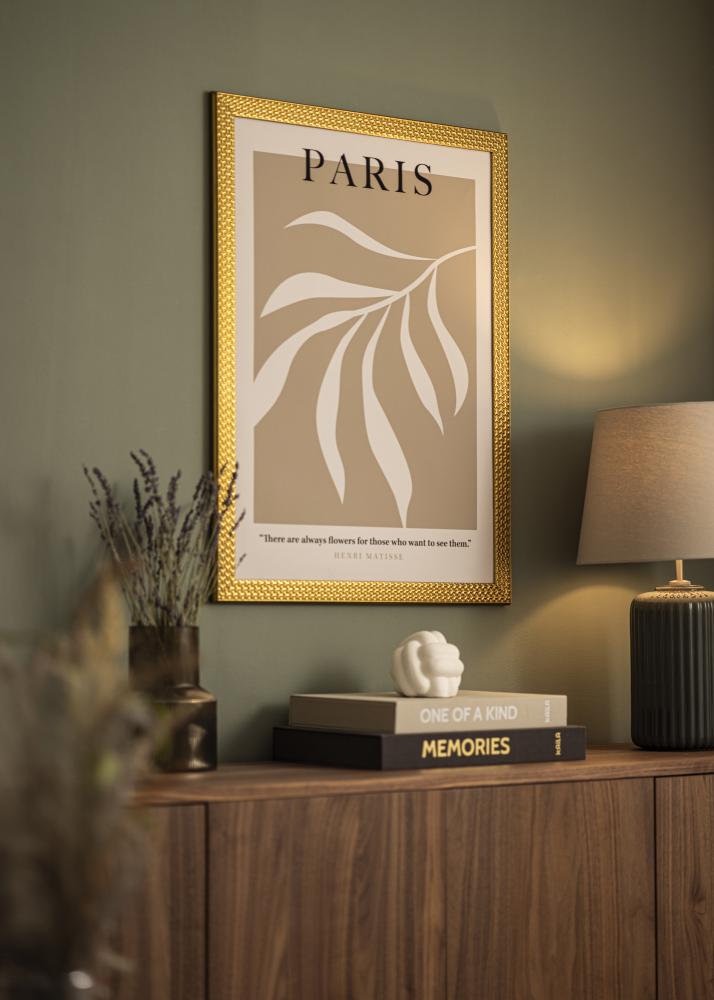 Rėmas Grace aukso 40x50 cm - Paspartu Baltas 11x15 inches