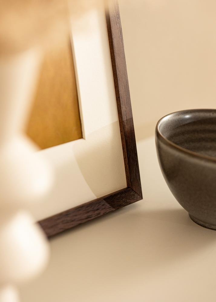 Rėmas Ares Teak 40x60 cm - Paspartu Baltas 25x50 cm