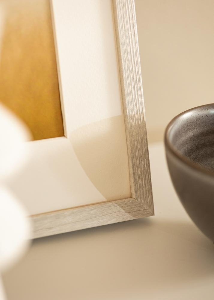 Rėmas Ares Baltas Ąžuolas 40x40 cm - Paspartu Baltas 12x12 inches