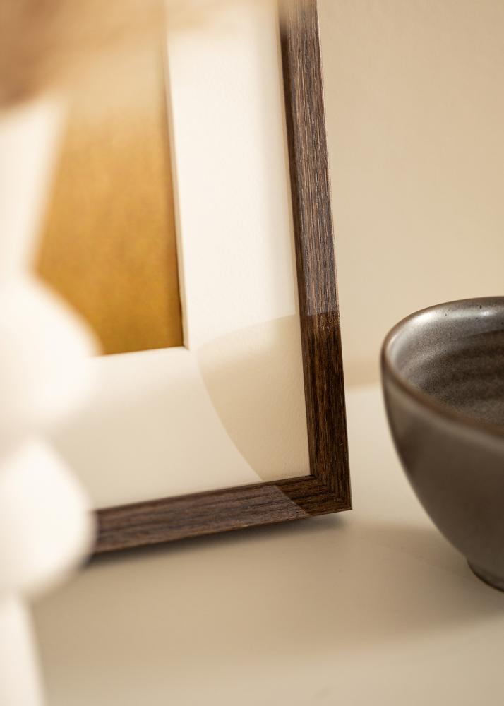 Rėmas Ares Riešutas 30x30 cm - Paspartu Baltas 20x20 cm