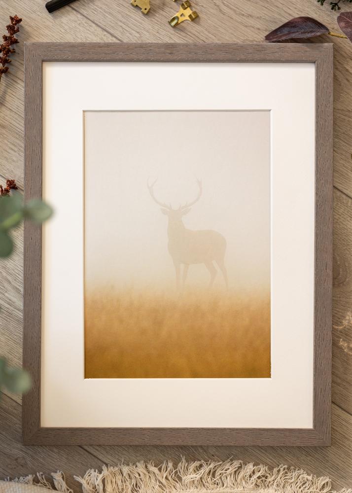 Rėmas Hermes Pilka 60x60 cm - Paspartu Baltas 50x50 cm