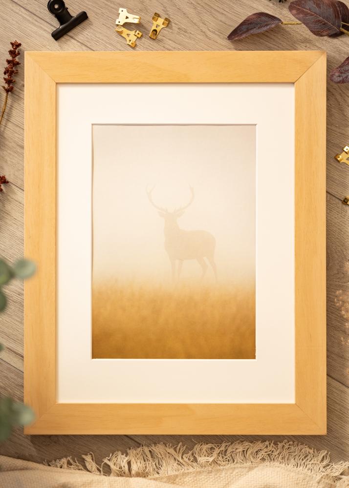 Rėmas Juno Mediena 40x50 cm - Paspartu Baltas 30x38 cm