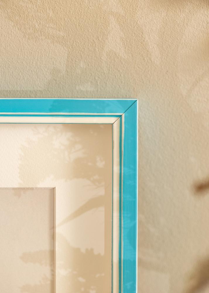 Rėmas Diana Šviesiai mėlynas 24x30 cm - Paspartu Baltas 6x8 inches