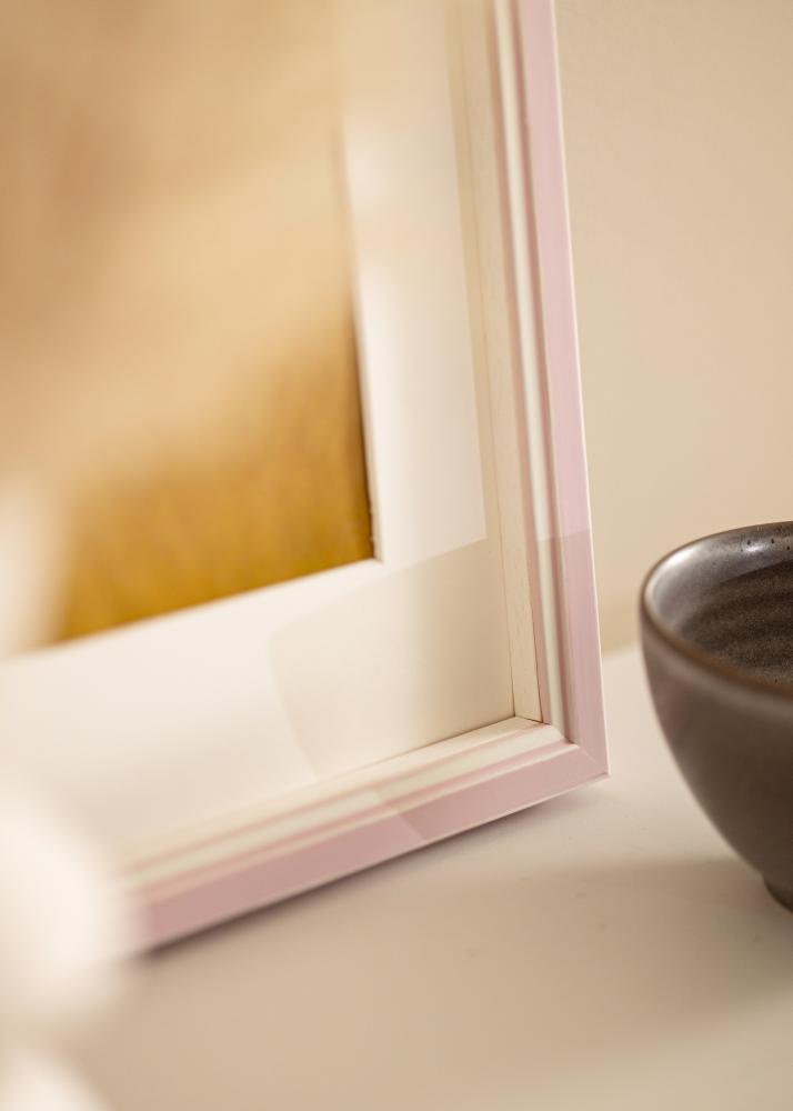 Rėmas Diana Rožinė 20x20 cm - Paspartu Baltas 15x15 cm