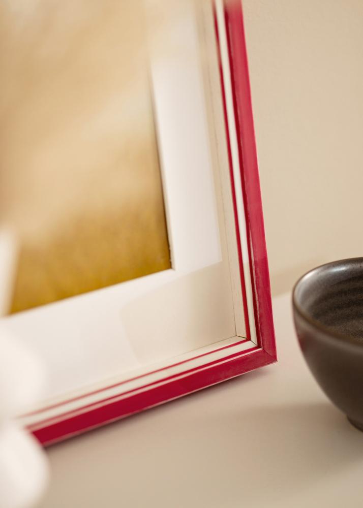 Rėmas Diana raudona 45x60 cm - Paspartu Baltas 35x50 cm